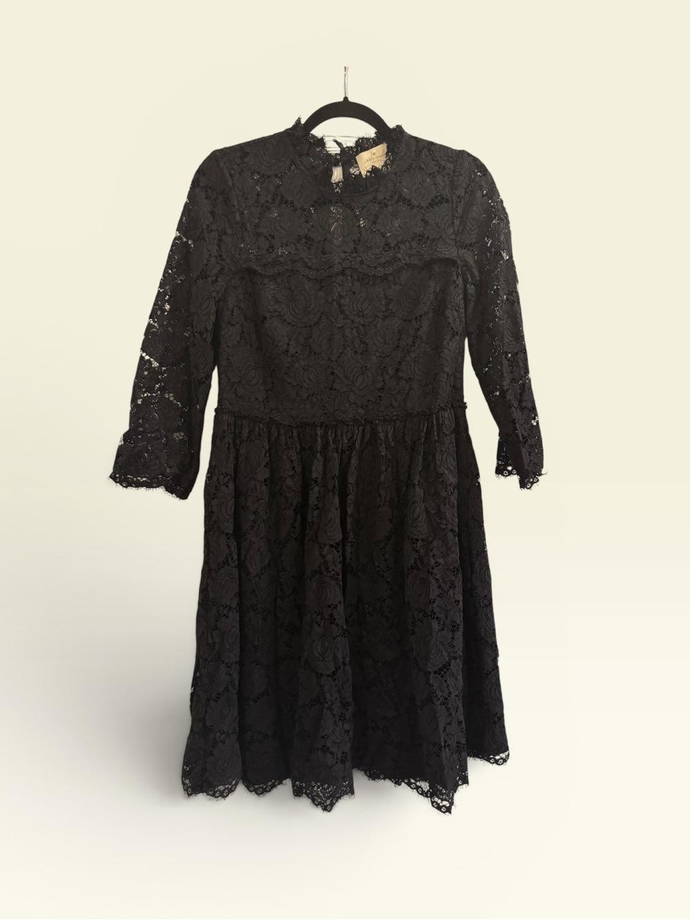 Kate Spade black lace fit-and-flare dress - Picture 4 of 6
